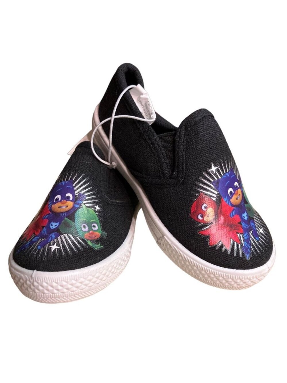 PJ Masks Black Slip-On Canvas Shoes Size 6 Kids Casual Sneakers With Tags - Picture 16 of 16